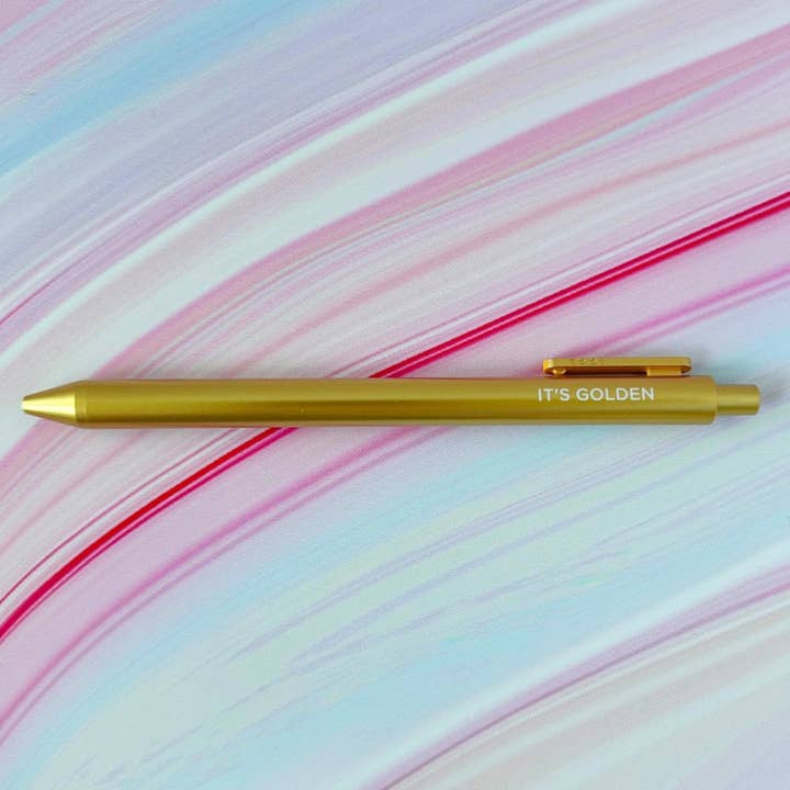 Det är Golden Jotter gelpenna för wholesale av MangoIllustrated