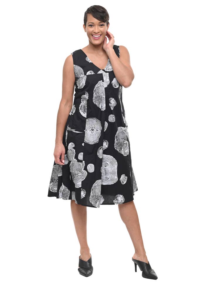 Tulip Clothing - Wholesale Dress - Women's - CV656 Poppie Dress in Black Urchin*