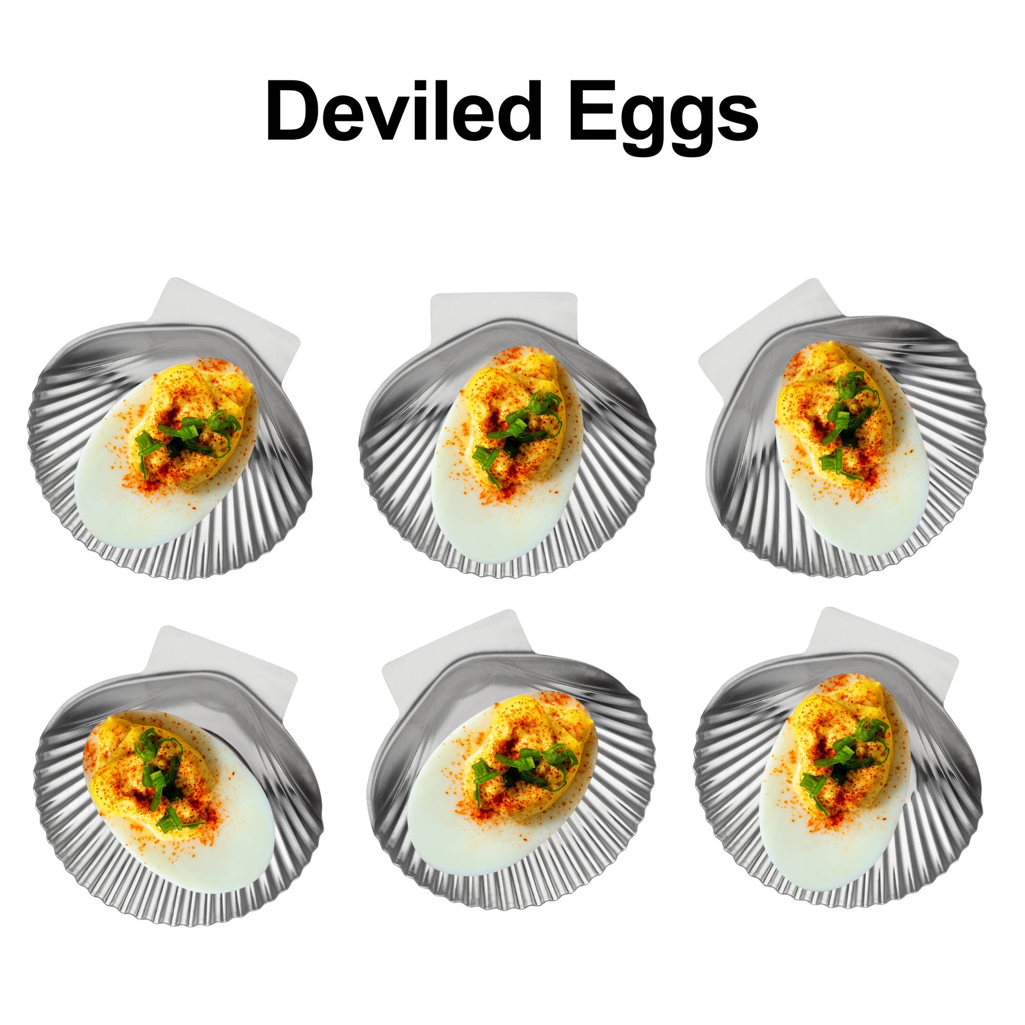 Fox Run Brands - Wholesale Outdoor Grill Tools - Outset Grillable Sea Shells, Set of 12, 3.25" x 3.5"4