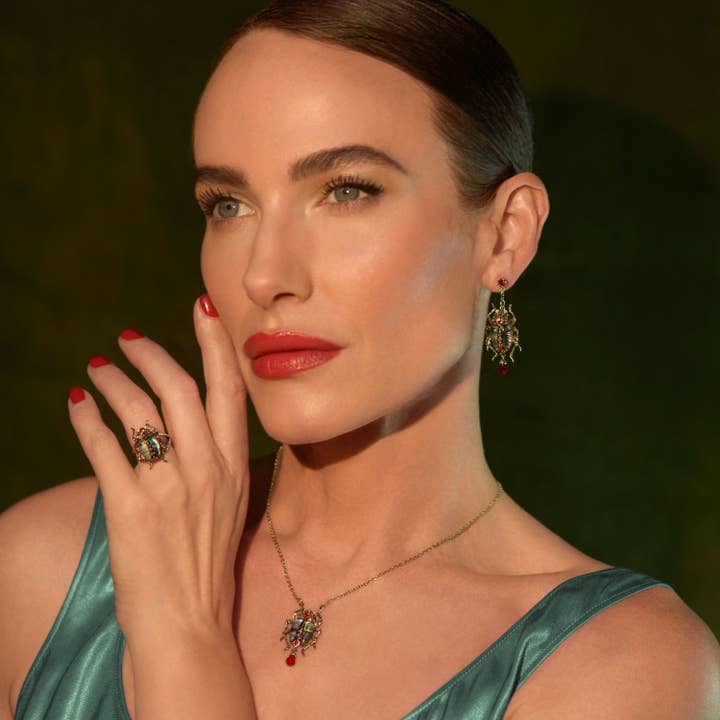 Bill Skinner - Wholesale Pendant/Charm Necklace - Bejewelled Beetle Pendant1