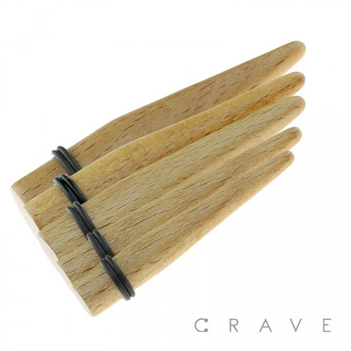 CRAVE BODY JEWELRY - Vendita all'ingrosso Parure di gioielli - CONO IN LEGNO BIOLOGICO COCCODRILLO CON DUE O-RING