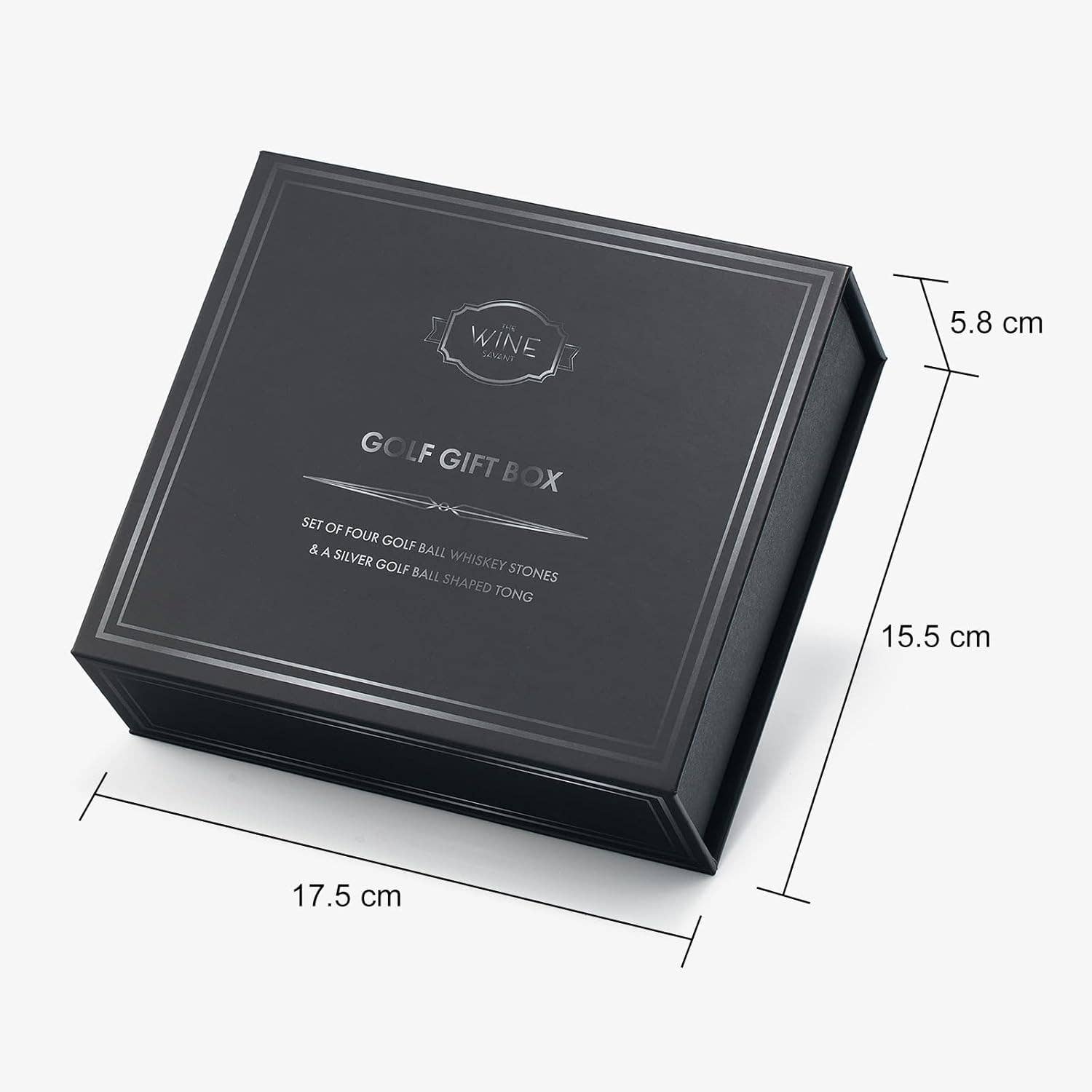 The Wine Savant /  Khen Glassware - Wholesale Drink Chilling Cubes - Golf Ball Whiskey Coolers - Pack of 5 Gift Set2