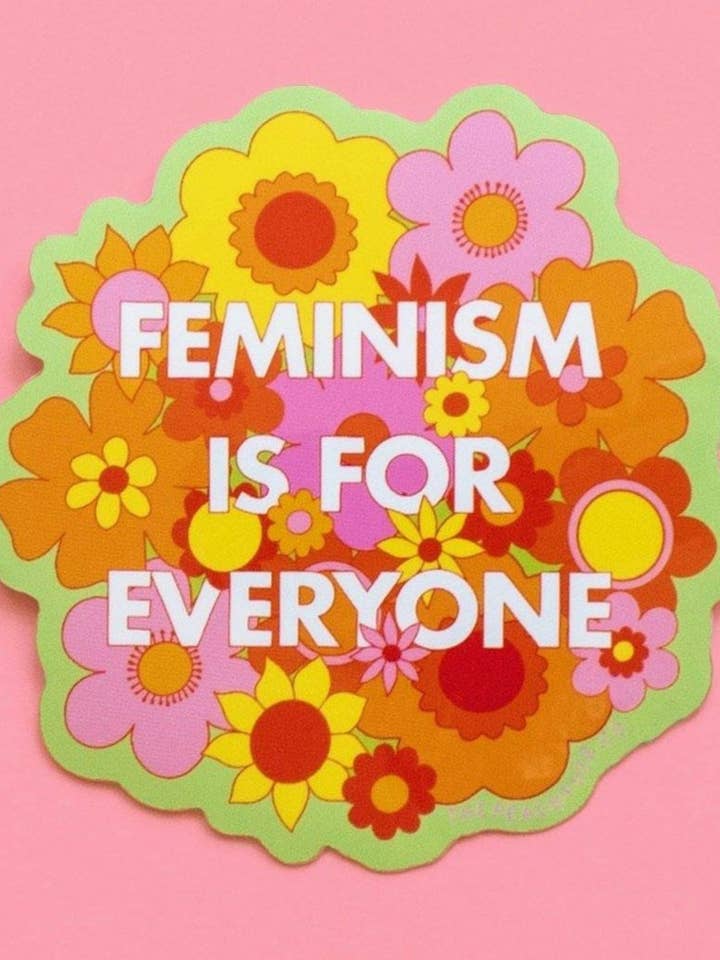 Feminism Is For Everyone Sticker for wholesale by The Peach Fuzz