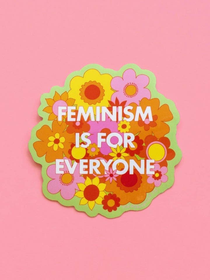 Feminism Is For Everyone Sticker for wholesale by The Peach Fuzz