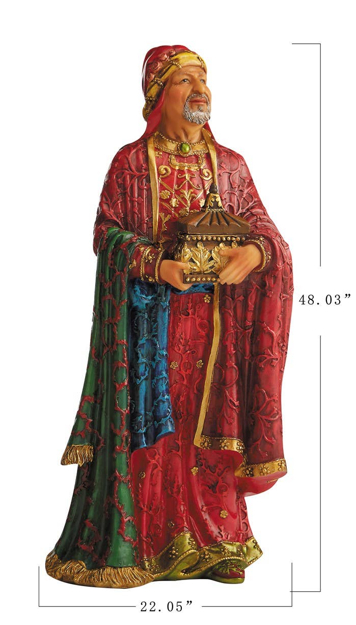 Three Kings Gifts - Wholesale Christmas Decoration - Four Piece Kings And Camel Outdoor Real Life Nativity3