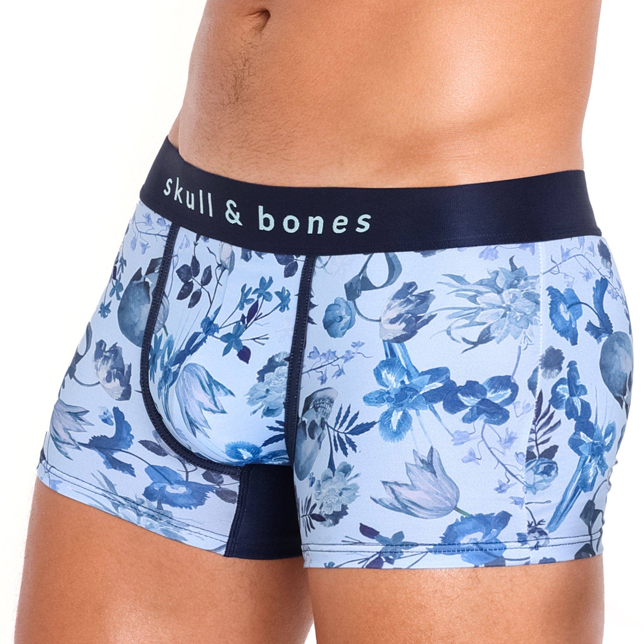 Skull & Bones - Wholesale Underwear - Men's - Hand Painted Dutch Floral Trunk Sky1