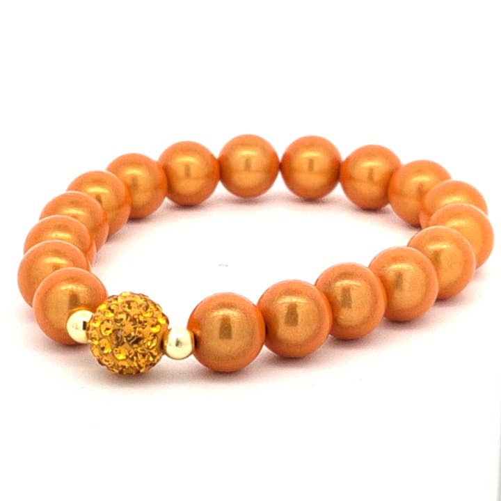 Bracelet little Funky 10mm peach for wholesale by Impala