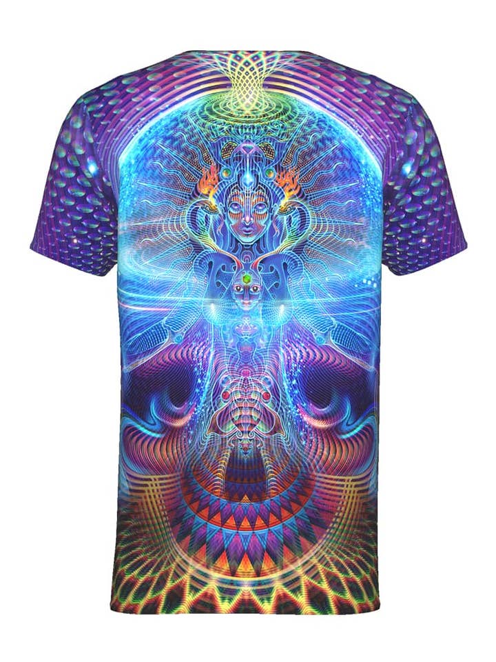 Mystic Mind – wholesale T-shirt – Herr – Herrarnas rave-skjorta | Psy-kläder | Helig geometri-skjorta | Fraktalskjorta | Singular (TS)1