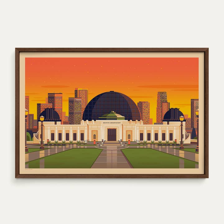 Griffith Observatory – Los Angeles Art Print for wholesale by George Townley Store