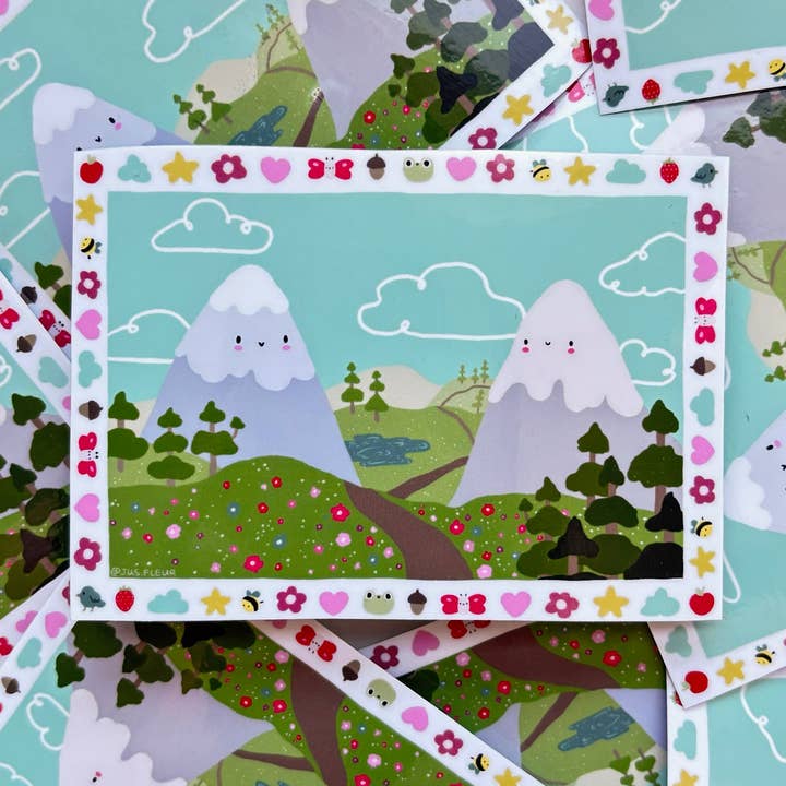 Bergen verliefd sticker voor wholesale door JusFleur