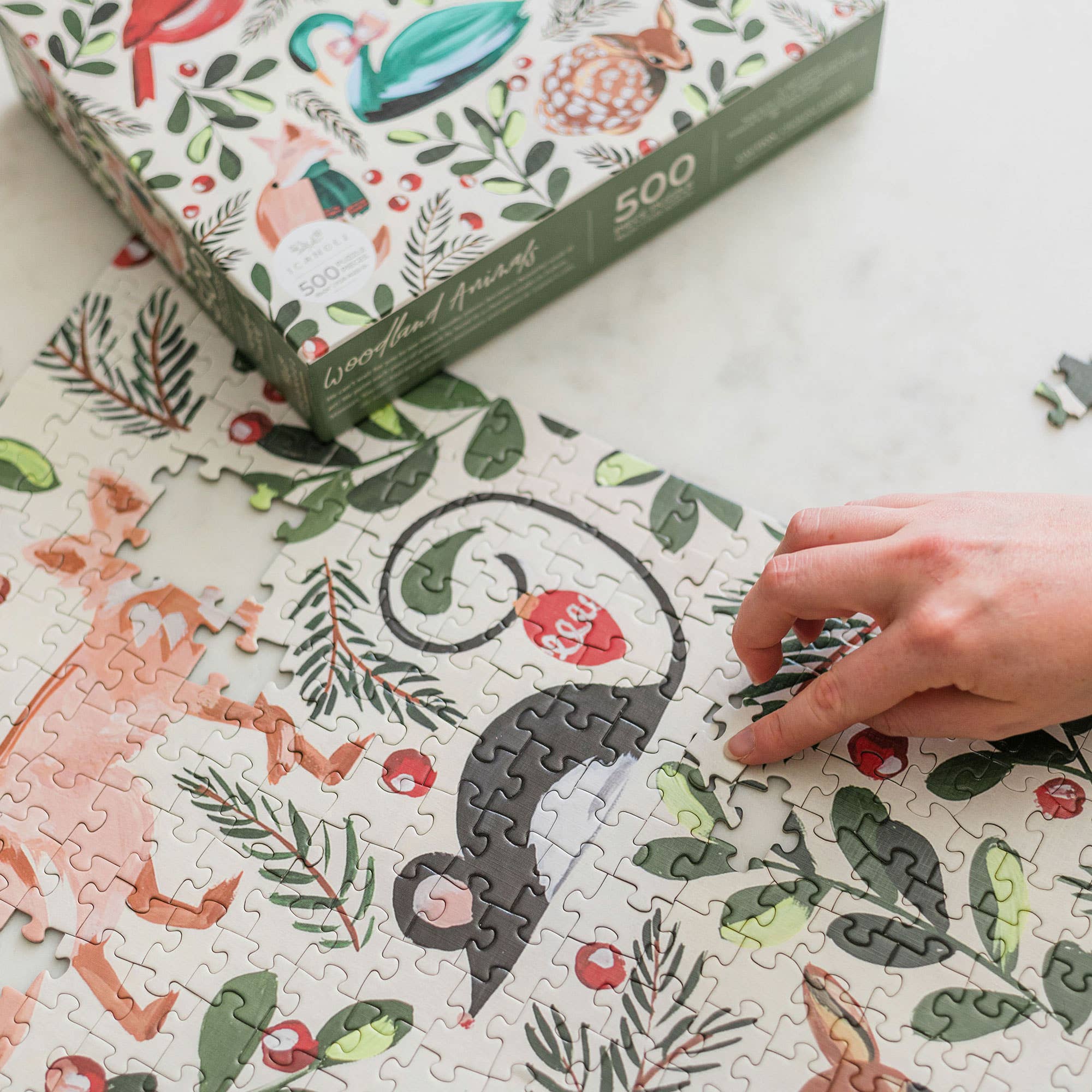 1canoe2 | One Canoe Two Paper Co. - Wholesale Puzzle - Adult - Woodland Animals - 500 Piece Jigsaw Puzzle6