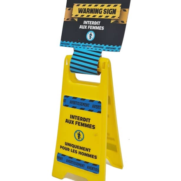 NHP International - Wholesale Sign - Yellow funny warning signs in French2