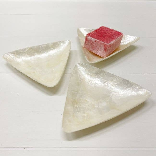 ByBazz - Venta al por mayor Bandejas/platos/boles decorativos - Schaaltje Schelp Capiz XS White0