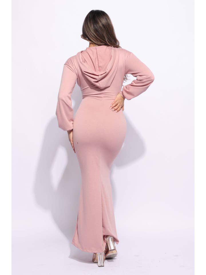 K Too – wholesale Dress – Women's – Hoodie maxi dress5