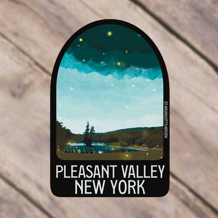 Pleasant Valley New York for wholesale by Hudson Illustration Co - About Town Co