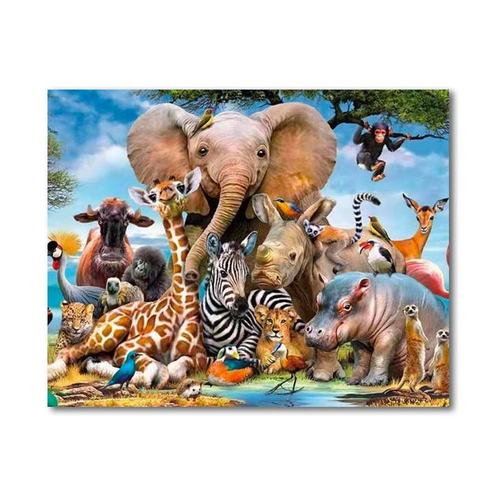 Artistry Rack – wholesale DIY-pysselkit – DIY elefantfärg efter nummer målningssats