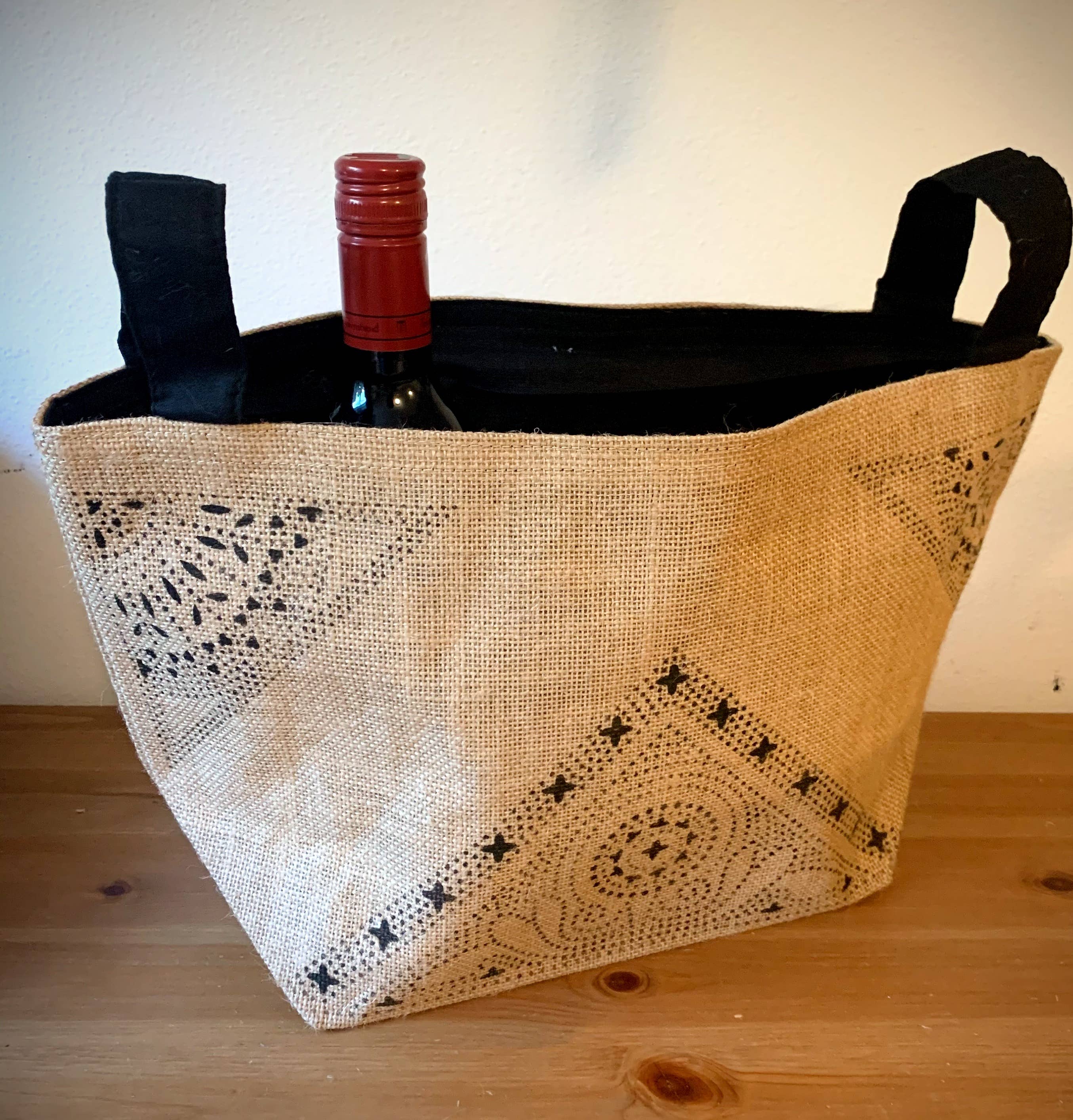 Shakes + Speares - Wholesale Tote Bag - Women's - Small Jute Garden Bag - Lace Delight0