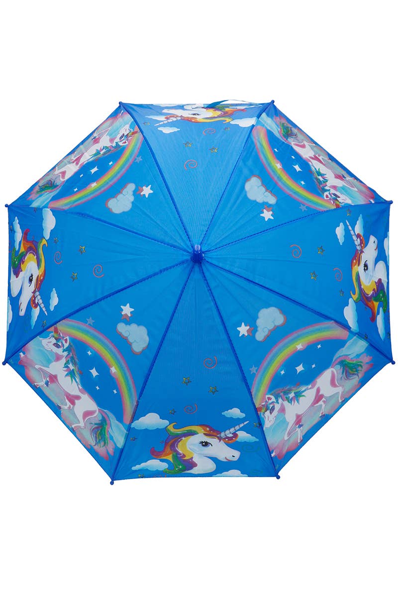 Cap Zone – Großhandel Regenschirm – Kinder – Kinder-Regenschirm mit Einhorn-Motiv, Kunststoff, automatisches Öffnen, klappbar7