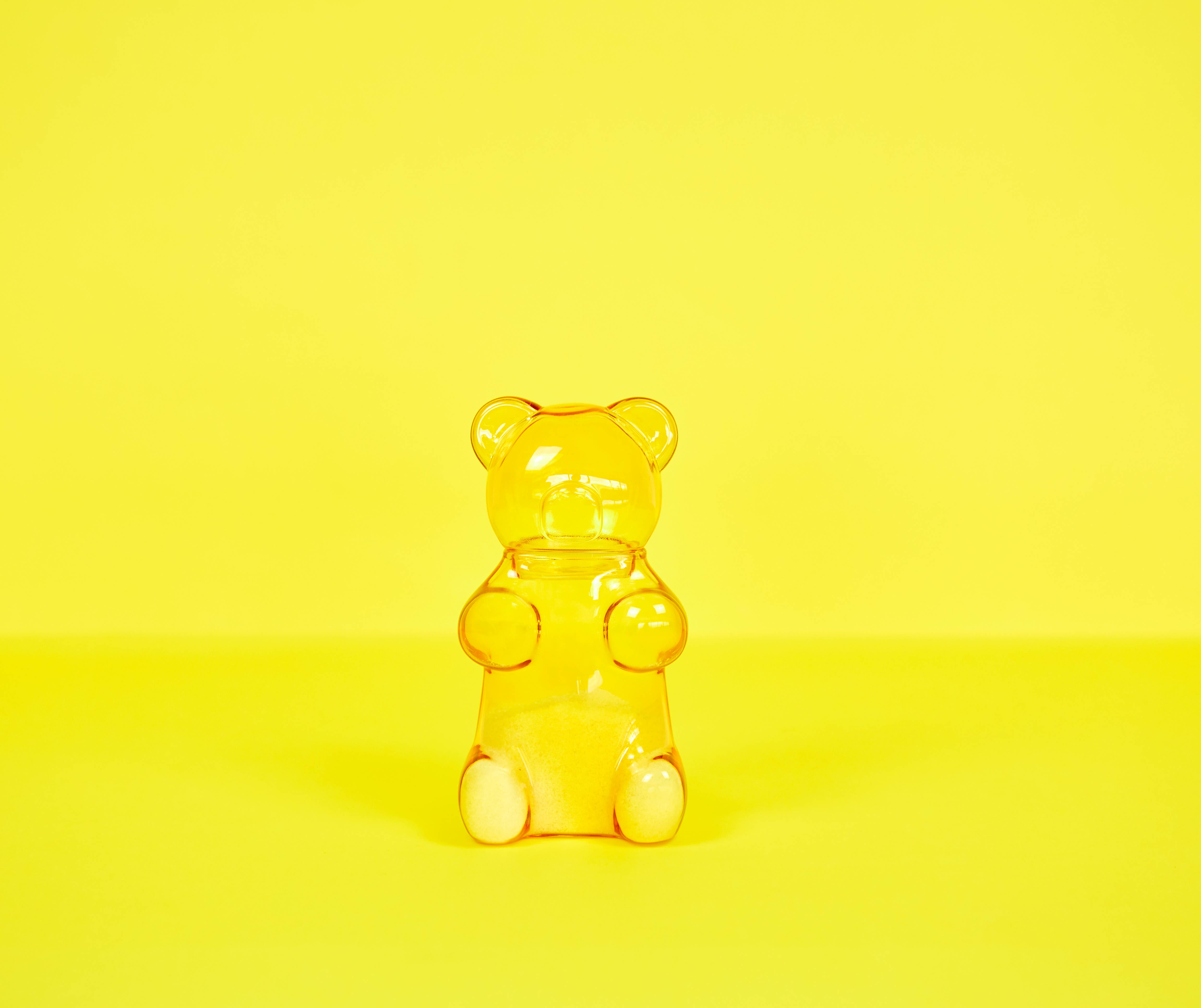 Balvi - Vendita all'ingrosso Zucchero - Zuccheriera Balvi a forma di orsetto gummy, gialla, 250 ml in vetro5