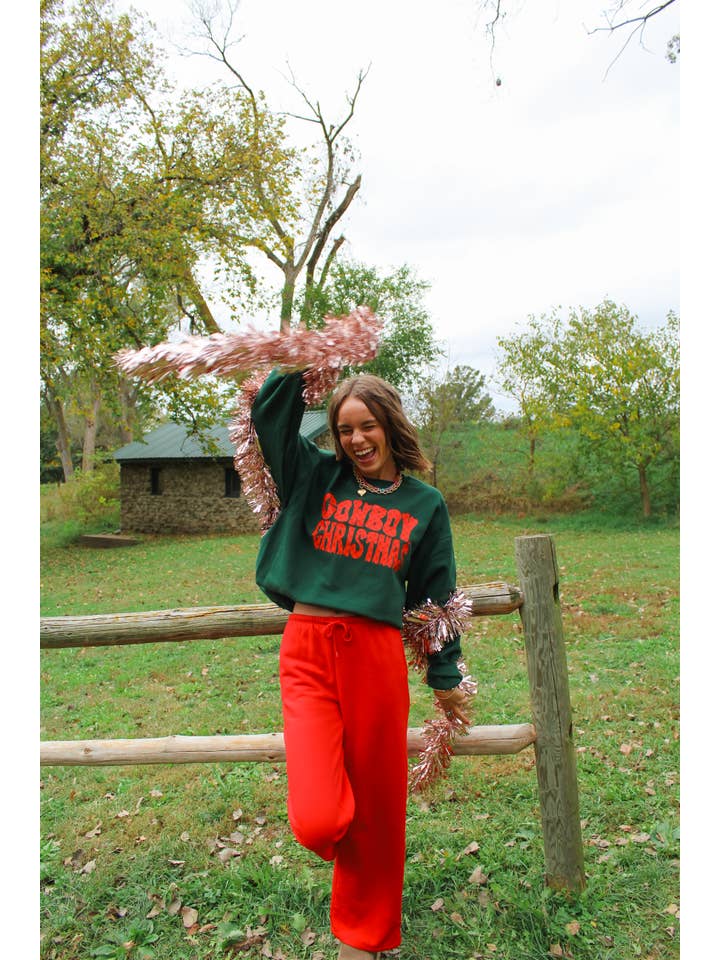 Raine Company - Wholesale Graphic Sweatshirt - Women's - Cowboy Christmas Crew6