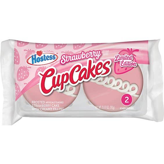 Shop The King - Wholesale Cake - Hostess Cupcake Strawberry 2pk 6 Per Box0