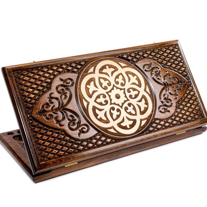 Handgemaakt backgammon Ornament (Nardi) 24" x 24" x 2" voor wholesale door Hrachya Ohanyan