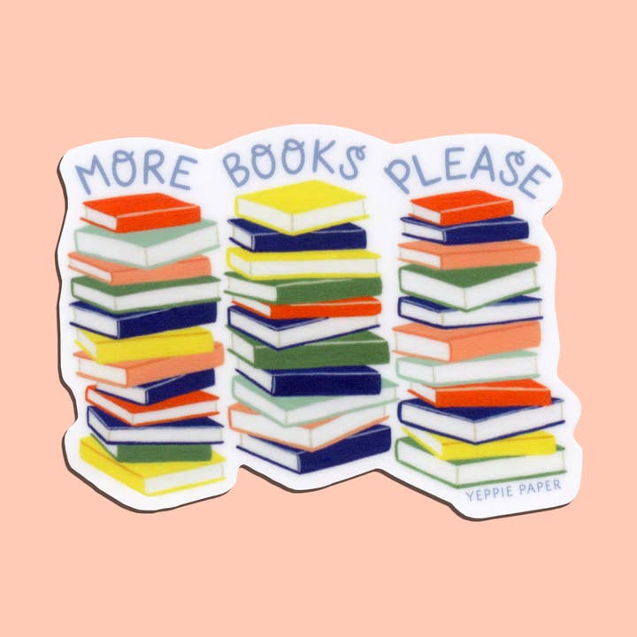 Mais Livros Por Favor Sticker Book Lover por atacado de Yeppie Paper