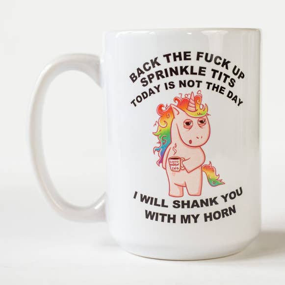 Vulgärt Unicorn kaffemugg för wholesale av Fuzzy Loon Designs