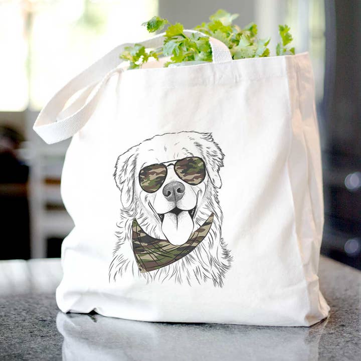 Ticket the Golden Retriever - Tote Bag for wholesale by Inkopious