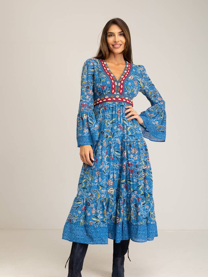 LONG DRESS PR1160V for wholesale by Peace & Love (CALAO IMPORT EXPORT S.L.)