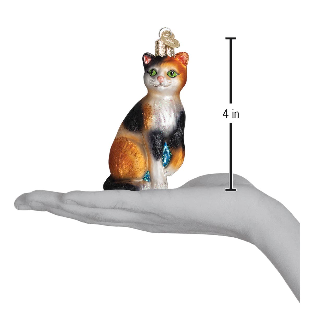 Old World Christmas - Wholesale Ornament - Calico Cat Ornament4