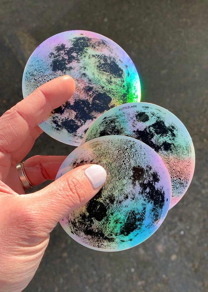 Little Lark - Wholesale Sticker - Hologram Moon Stickers2