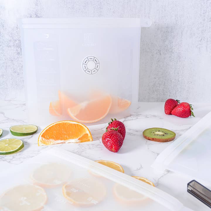 Cuatro - Wholesale Food storage wrap/bag - Silicone Bag 1350 ml with Week Dial1