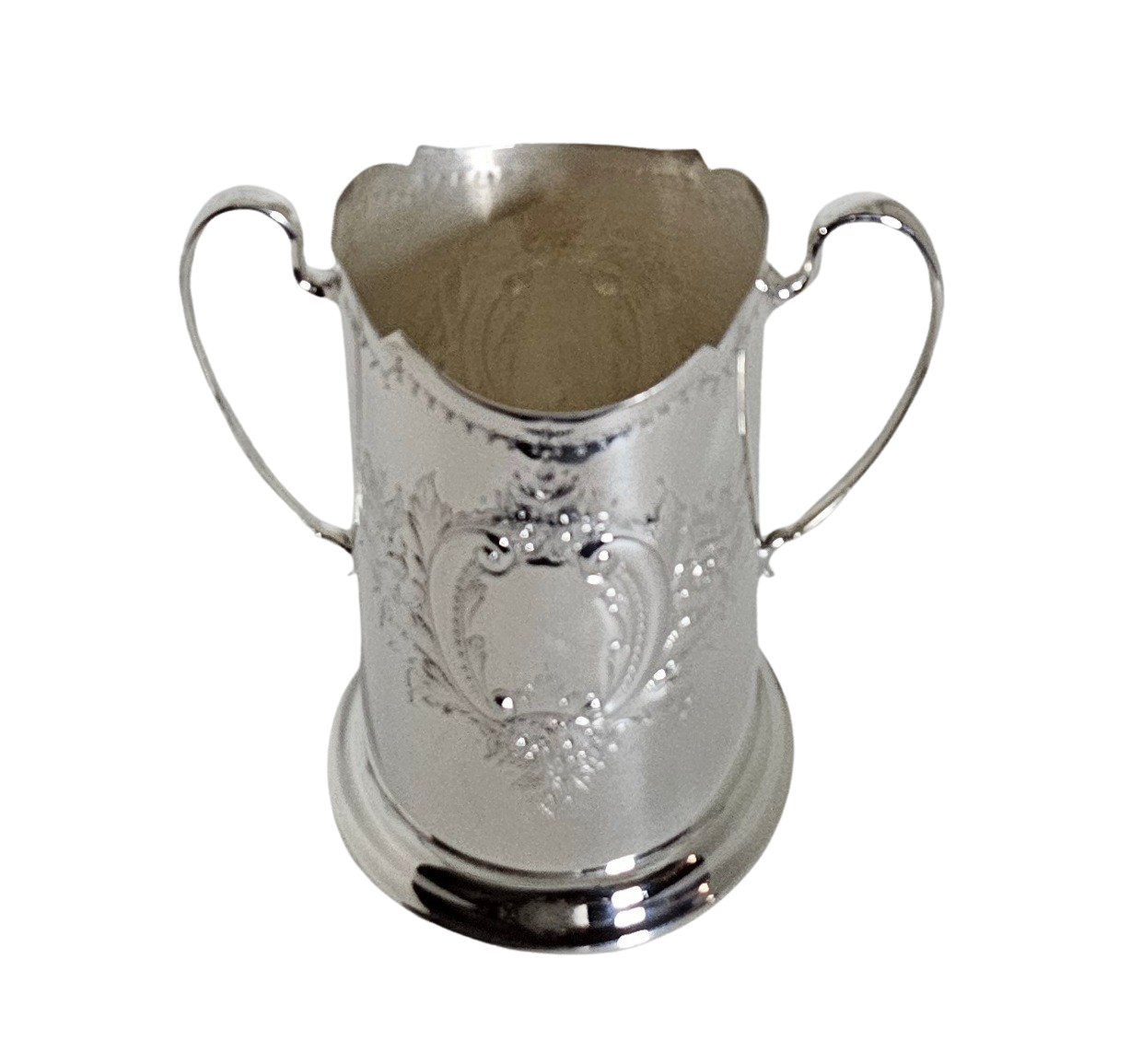 Corbell Silver - Wholesale Muddler - Syphon Stand Embossed Cartouche English Silver Plate c.1880.SKU:ANT42511