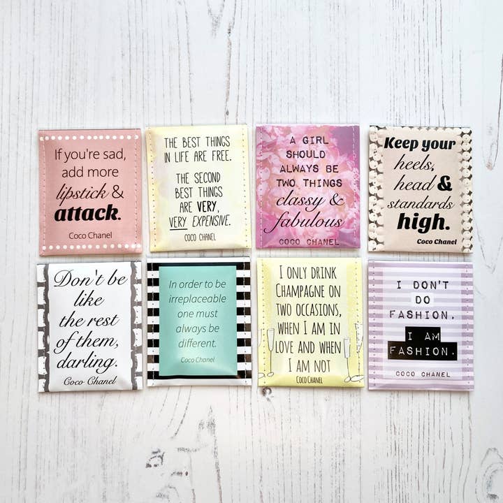 Victoria Mae Designs - Venta al por mayor Bolsitas de té - Juego de regalo de té Coco Chanel4