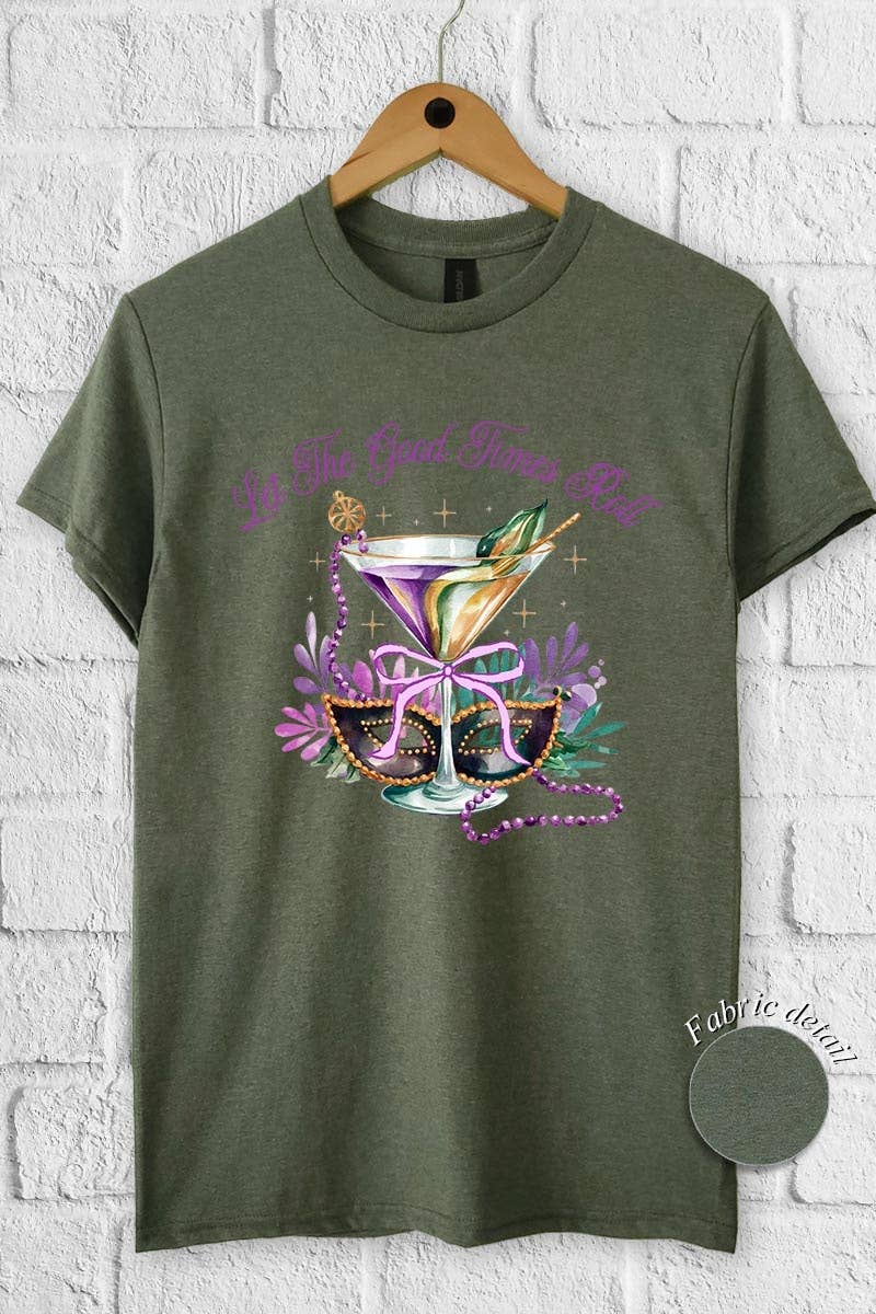 COLORBEAR - Wholesale T-Shirt (Graphic) - Women's - Festive Mardi Gras Graphic Heavy Cotton Tee3