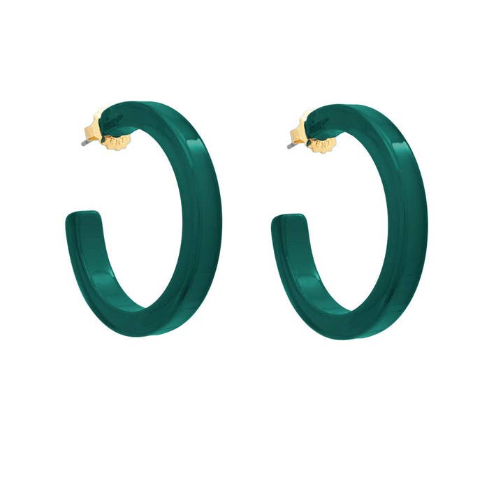 ZENZII Jewelry – Großhandel Hoops – Mittelgroßer offener Creolring aus Kunstharz20