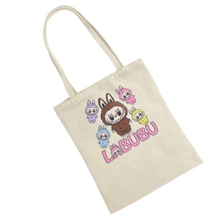 Chenson & Gorett - Wholesale Tote Bag - Women's - Labubu Design Canvas Tote Bag for Women 580192