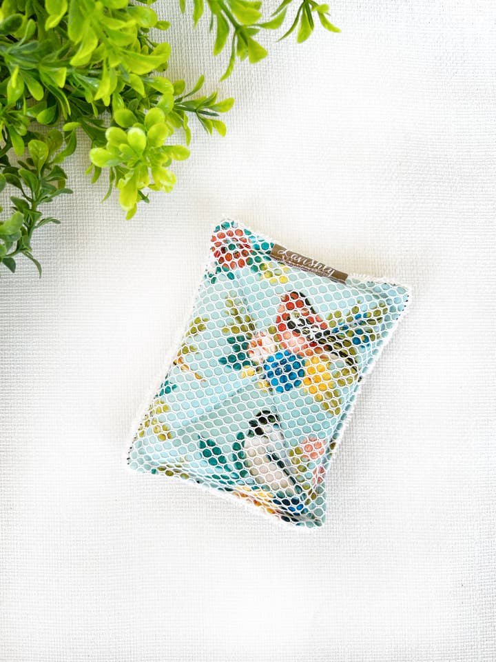 Birds on Aqua UnSponge for wholesale by Lavishly Vintage