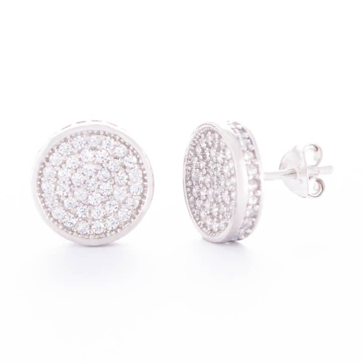 Ohrstecker aus Sterlingsilber mit kubischem Zirkonia für den Großhandel von Who's Charlie