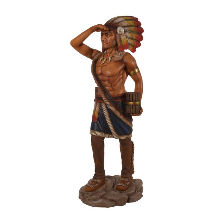 Tobacco Indian Life Size Statue for wholesale by LM Treasures