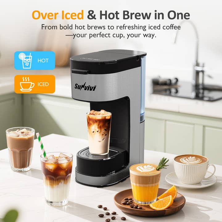 Heynemo - Wholesale Coffee Machine - Iced & Hot Coffee Maker, Single Serve Coffee Maker1
