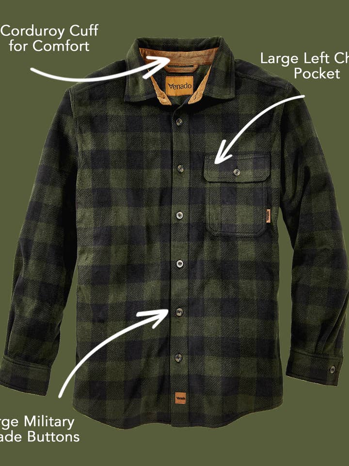 Venado – wholesale Skjortor – Herr – Bonfire Fleeceskjorta