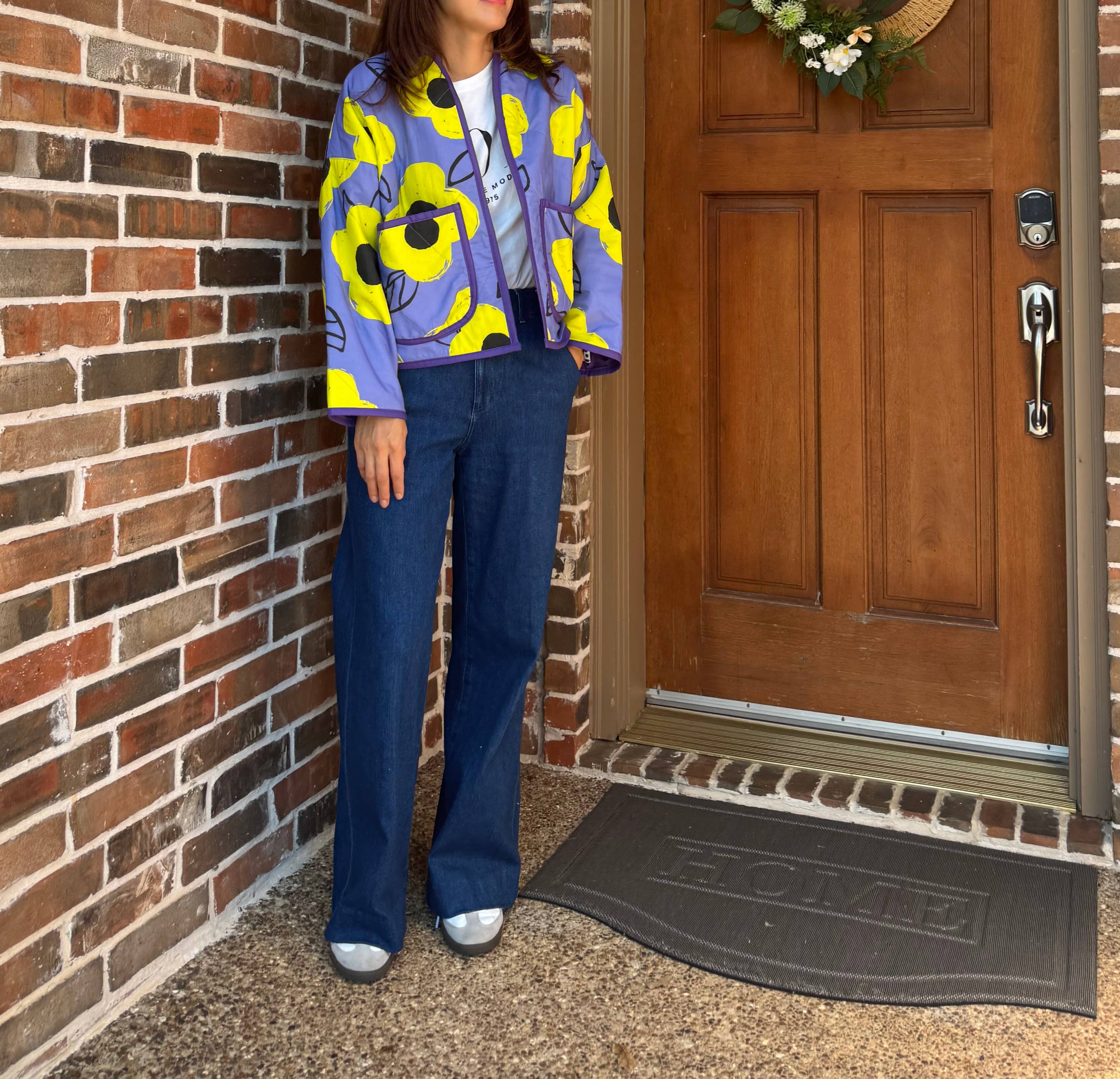 Joolee - Wholesale Jacket - Women's - Purple garden quilting jacket3