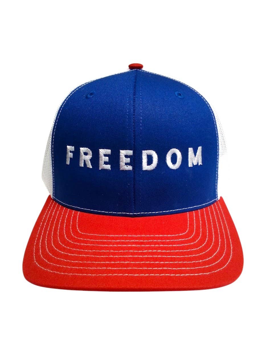 Multi-Vendor Sales - Wholesale Trucker Hat - Unisex - American Freedom Adjustable Embroidered USA Golf Hat1