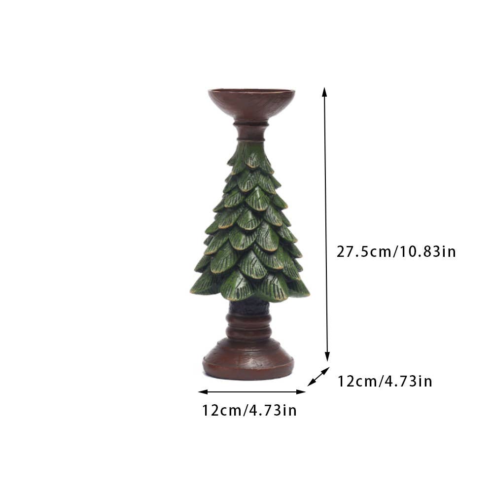 Liffy - Wholesale Candle Holder - Christmas Tree Candle Holder Resin Decor for Holiday Home2