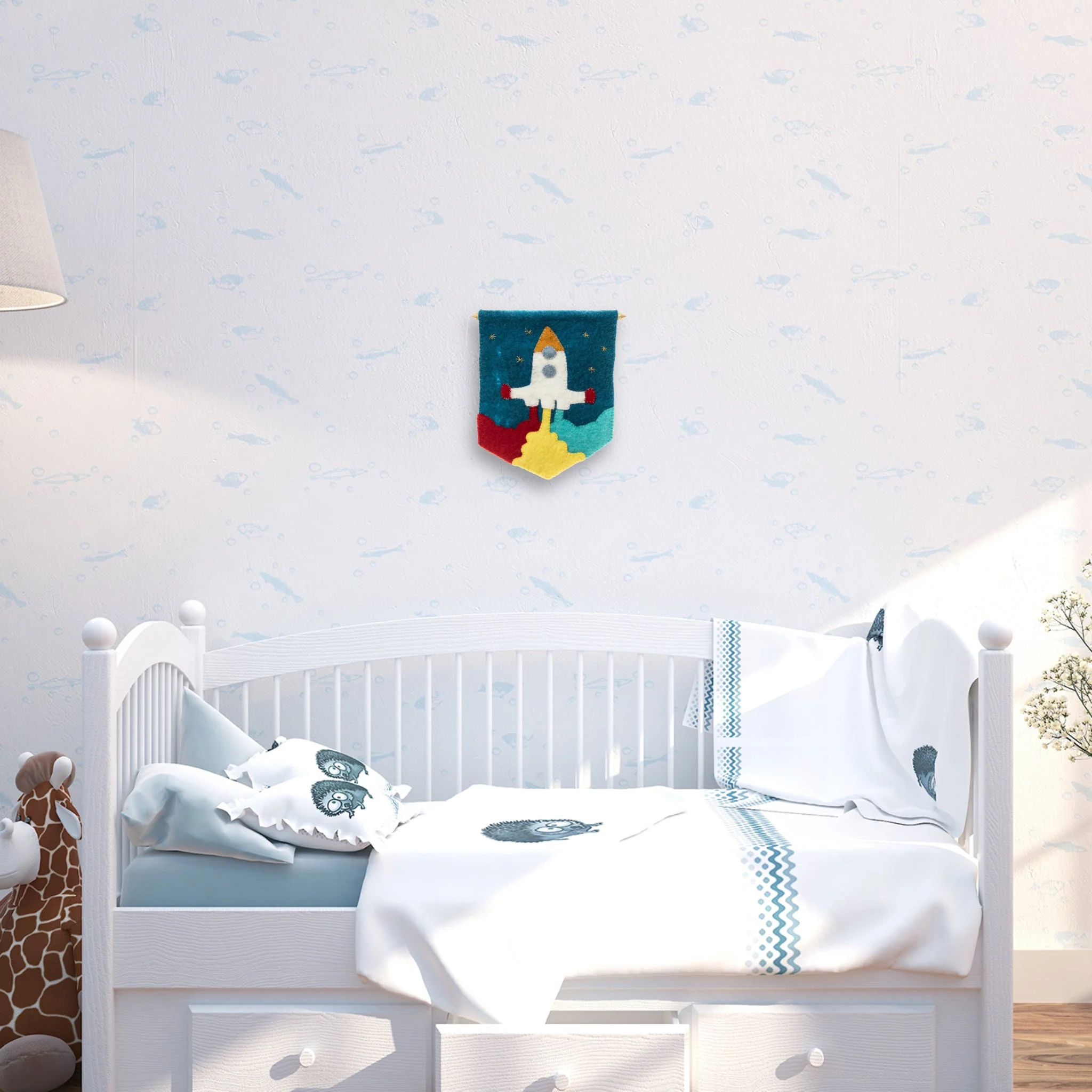 Global Goods Partners - Wholesale Banner - Kids & Baby - Felt Rocket Banner Flag4