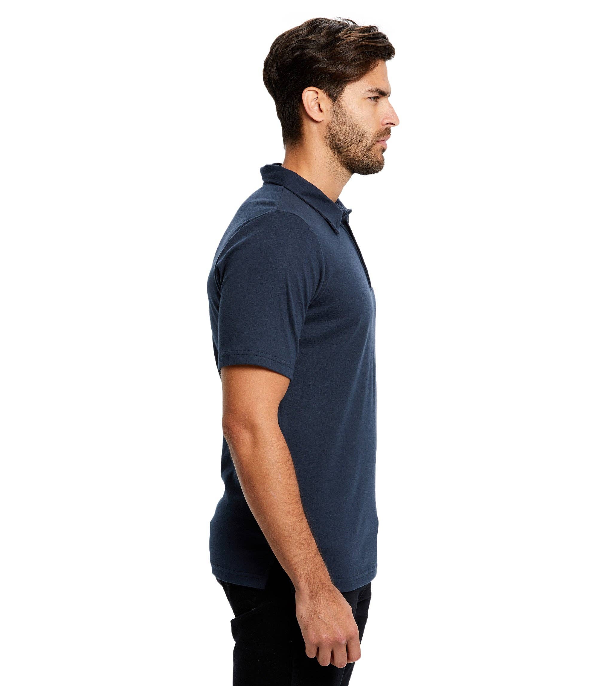 US Blanks - Wholesale Polo - Men's - Men's Luxury Supima Jersey Polo Shirt5