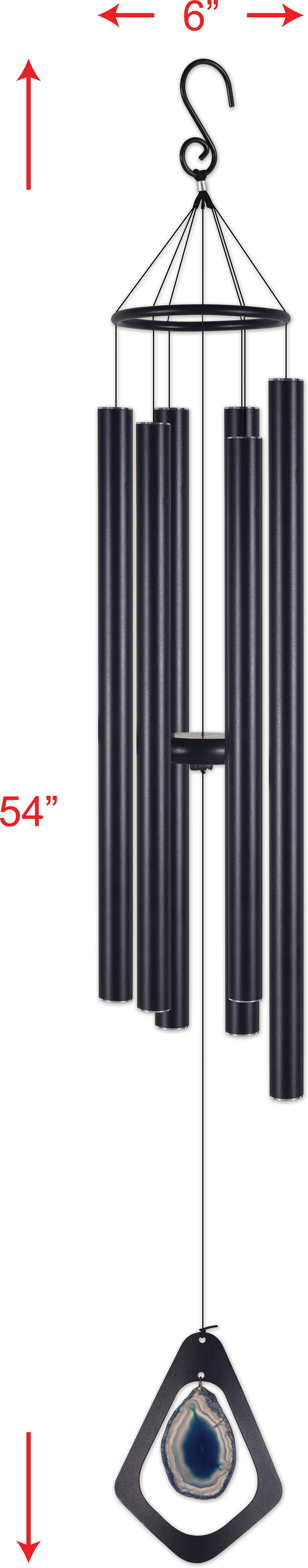 Sunset Vista Designs - Wholesale Wind Chime - Blue Agate Wind Chime Garden Decor - 942041