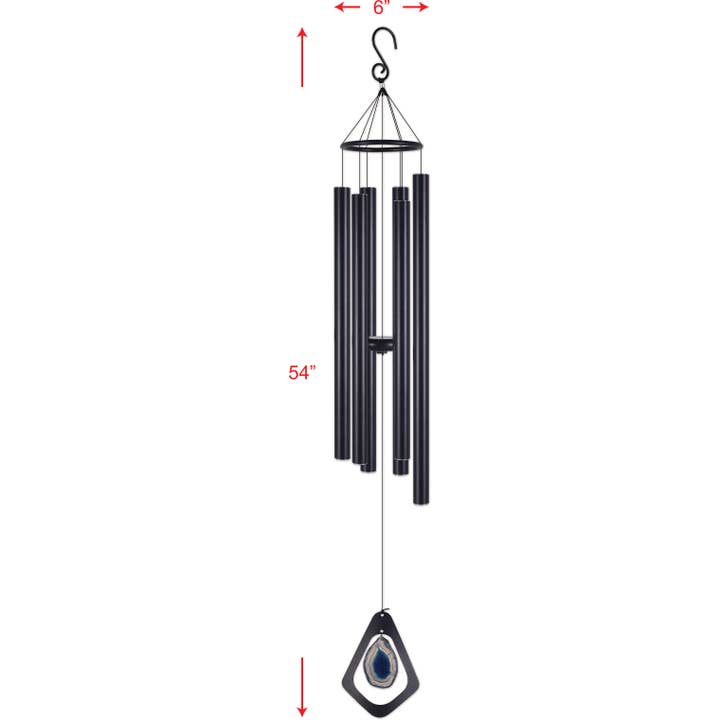 Sunset Vista Designs - Wholesale Wind Chime - Blue Agate Wind Chime Garden Decor - 942041